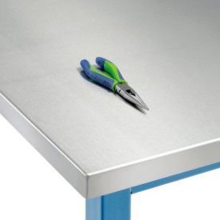 JOHN BOOS & CO Global Industrial„¢ Workbench Top, Stainless Steel Square Edge, 72"W x 30"D x 1-1/2" Thick IST-SSG7230